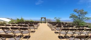 Wedding Ceremony Set up by COD Ranch Pavilion