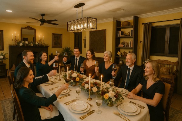 C.O.D. Ranch Main House Formal Dining Room - Rehearsal Dinner